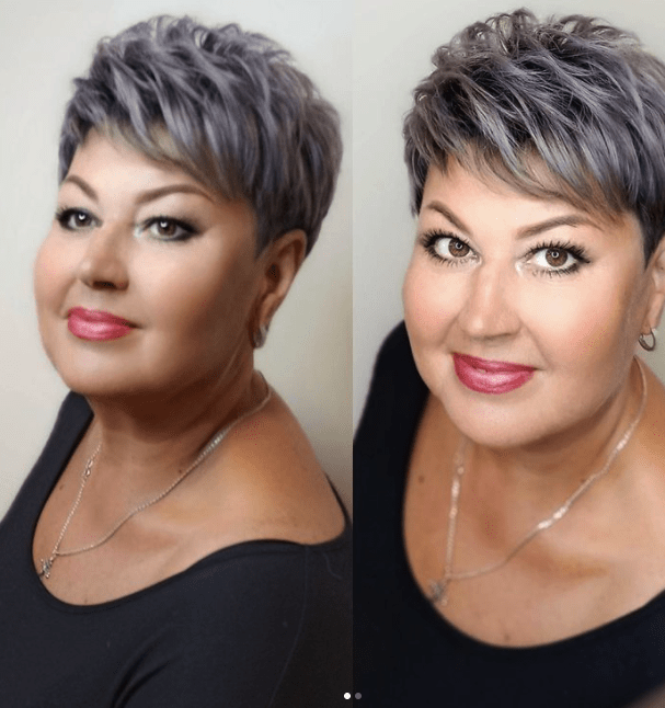 Frisuren Für Mollige Frauen Mit Rundem Gesicht Ab 50