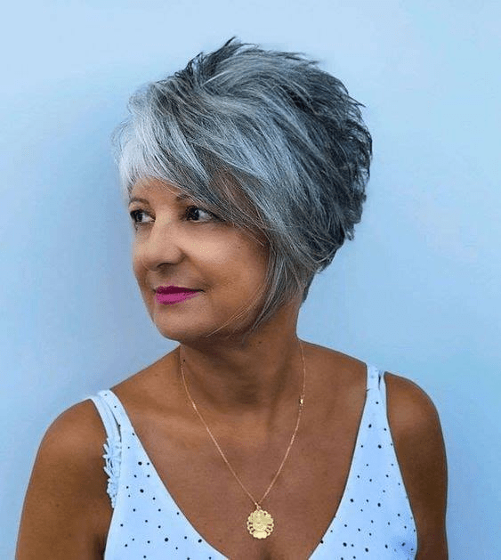 Asymmetrische Frisuren