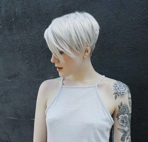 Asymmetrische Frisuren