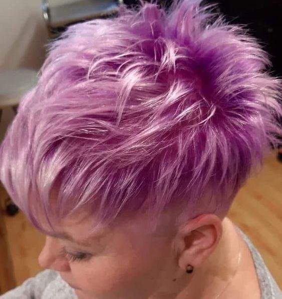 Gerade geschnittener Lob in Pink